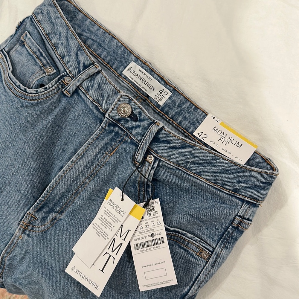Stradivarius petite mom slim fit size 42, US 10